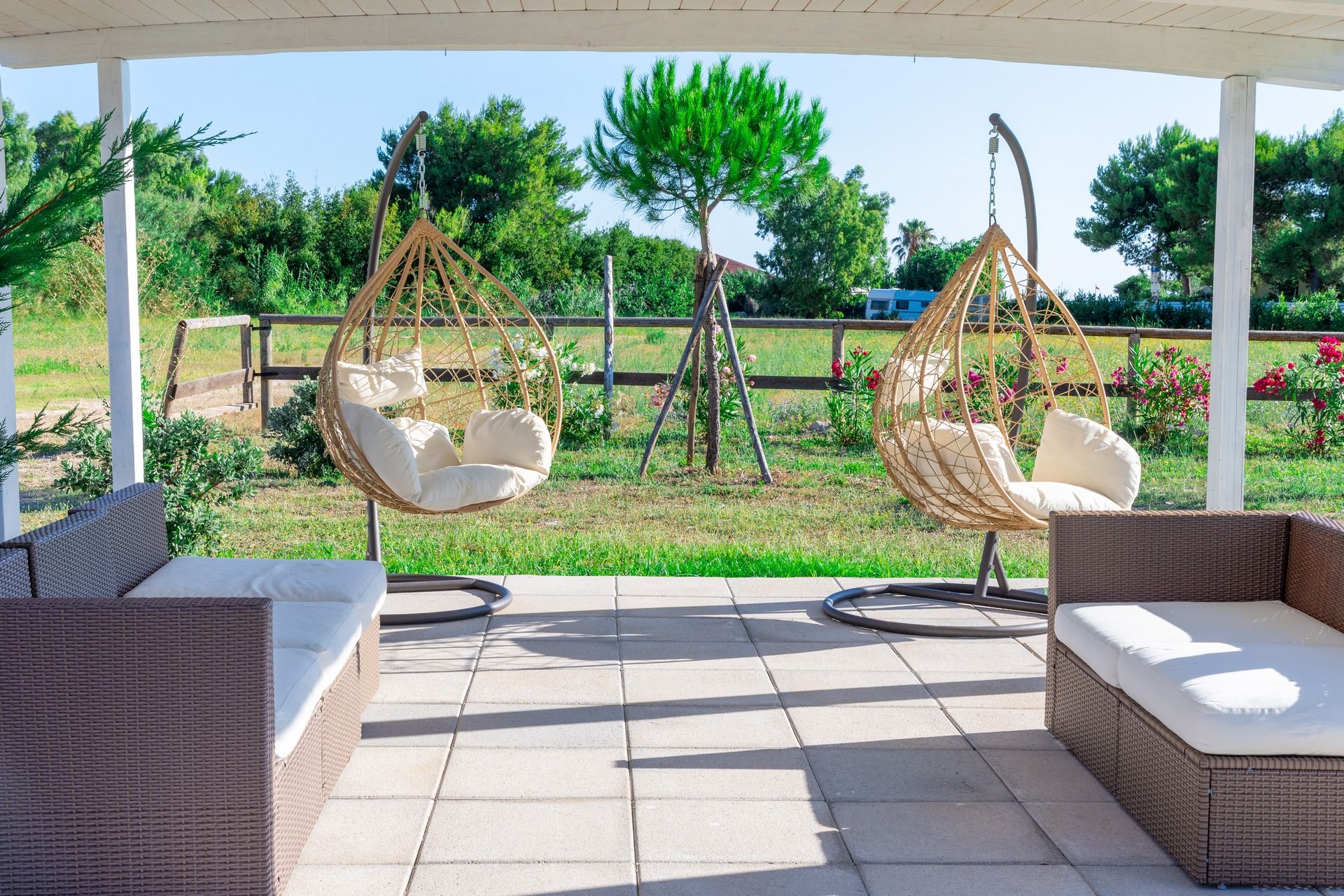 esterno del B&B Duccio a Mare con area verde e camere vacanze vicino al mare di Vieste