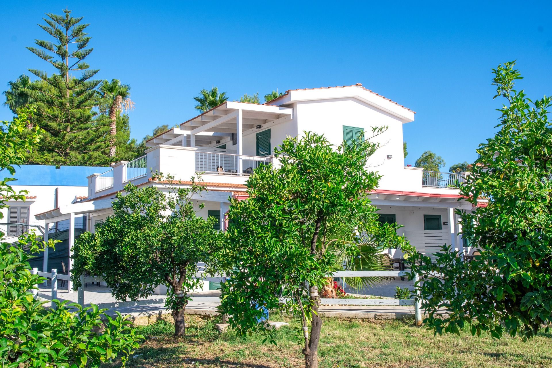 area esterna del B&B Duccio a Mare per camere vacanze estive a Vieste Gargano
