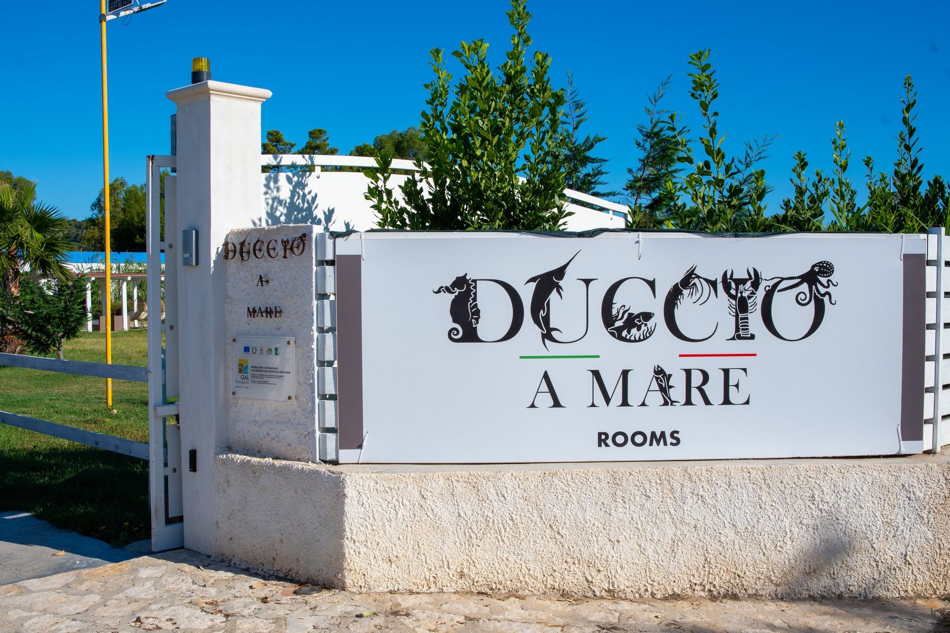 entrata del Bed and Breakfast Duccio a Mare a Vieste vicino al mare del Gargano